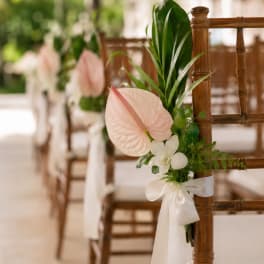 Chair Adornments for Aisle Way