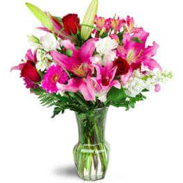 Lillies, Lillies, Lillies, and roses