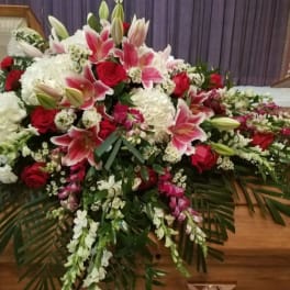 Elegance & Sophistication Casket Spray