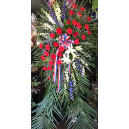 Elegant Tribute Spray - by Lovely Blooms Decorations