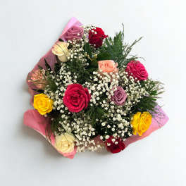 Dozen Mixed Rose Bouquet