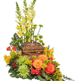 Harvest Memorial Urn Arrangement