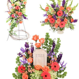 Sympathy multi color garden group