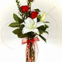 Elegant Romance Lily & Rose Bouquet