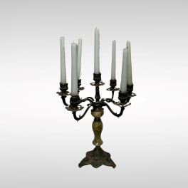 5 arm brass candle holder Italian