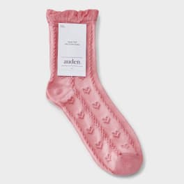 Women's Textured Hearts Valentine's Day Socks