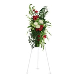 Gerberas and Palms Spray [T246-3A]