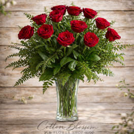 One Dozen Long-Stem Red Roses