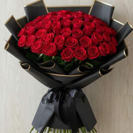 50 Long-Stem Red Rose Bouquet