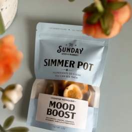 Package of stovetop potpourri with dried citrus slices