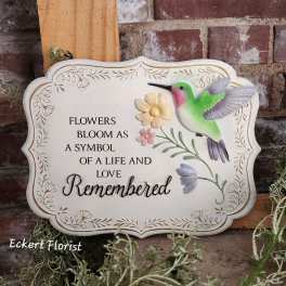 Eckert Florist's "Remembered" Garden Memorial Stone