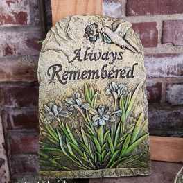 Eckert Florist's "Always Remembered" Memorial Stone