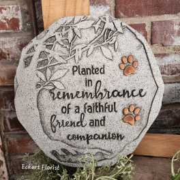 Eckert Florist's "Planted In Remembrance..." Pet Memorial Stone