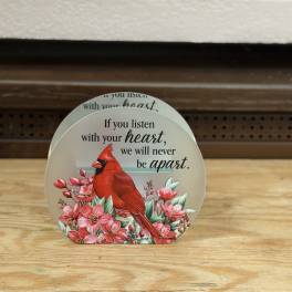 Cardinal Tealight Candle Holder