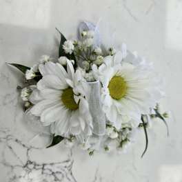 White Daisy Corsage