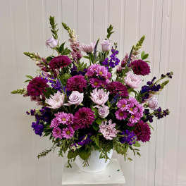 Designers Choice Purples and Lavender Side Piece