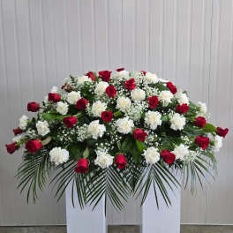 Passion and Peace Casket Spray