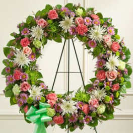 Serene Blessings Pastel Standing Wreath
