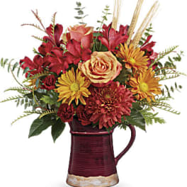 Fields Of Fall Bouquet Pitcher