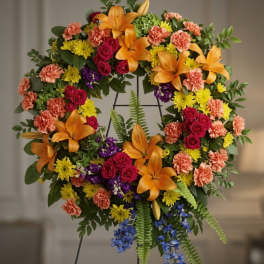 Colorful Serenity Wreath