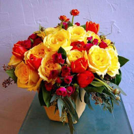 Roses and Ranunculus