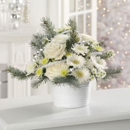White Christmas Tin
