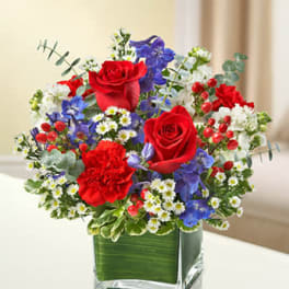 Healing Tears - Red, White and Blue