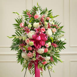 Deepest Sympathies Pastel Standing Spray