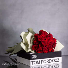 RED ROSE Hand BOUQUET - Pasadena Florist
