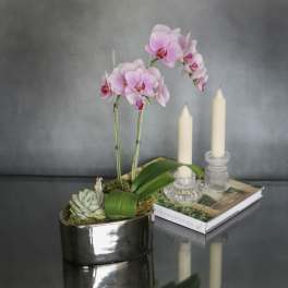 Silver and Pink - Pasadena Florist