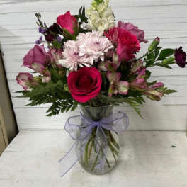 Mixed rose bouquet