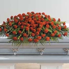SF73-11 Red Monochromatic Casket Spray