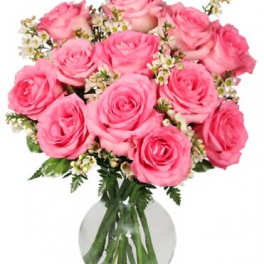 CHANTILLY PINK ROSES ARRANGEMENT