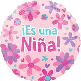 Mylar Es Una Nina Balloon