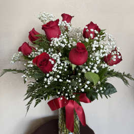 Classic Roses Vase – Red or Colored
