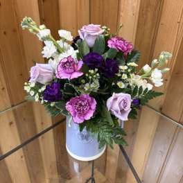 Lavender Garden Pitcher