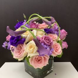 Assorted Blooms in a Square