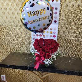 Happy anniversary WITH LOVE arrangement SPECIAL