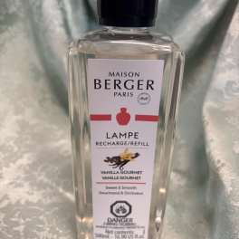 Bottle of Maison Berger Paris Vanilla Gourmet lamp refill