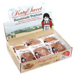 Open box of Katy Sweet handmade pralines in individual packages