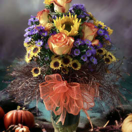 Vibrant Fall Bouquet by Petals