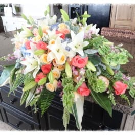 Garden Grandeur Casket Spray