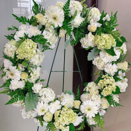 Warm Thoughts Sympathy Wreath