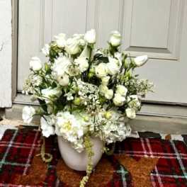 Pure Elegance | White Roses & Hydrangea Luxury Arrangement