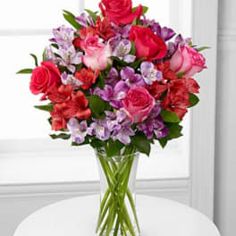 Romancing the Heart Bouquet - VASE INCLUDED