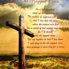 "The Old Rugged Cross" Quilted Throw (LOCAL DELIVERY AND PICK UP ONLY)