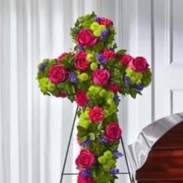 Vibrant Tribute Cross