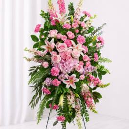 Blushing Grace Standing Sympathy Spray