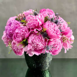 Peonies singing the blues