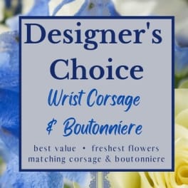 Designer's Choice - Wrist Corsage & Boutonniere can do a pocket boutonniere